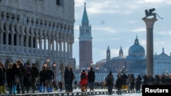 Quảng trường San Marco của Venice, Italy. 